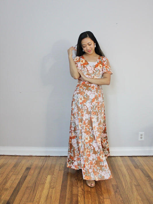 Esther Dress in Autumn Floral