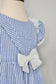 Baby Striped Cotton Seersucker Girls Dress (Size 9-12m)